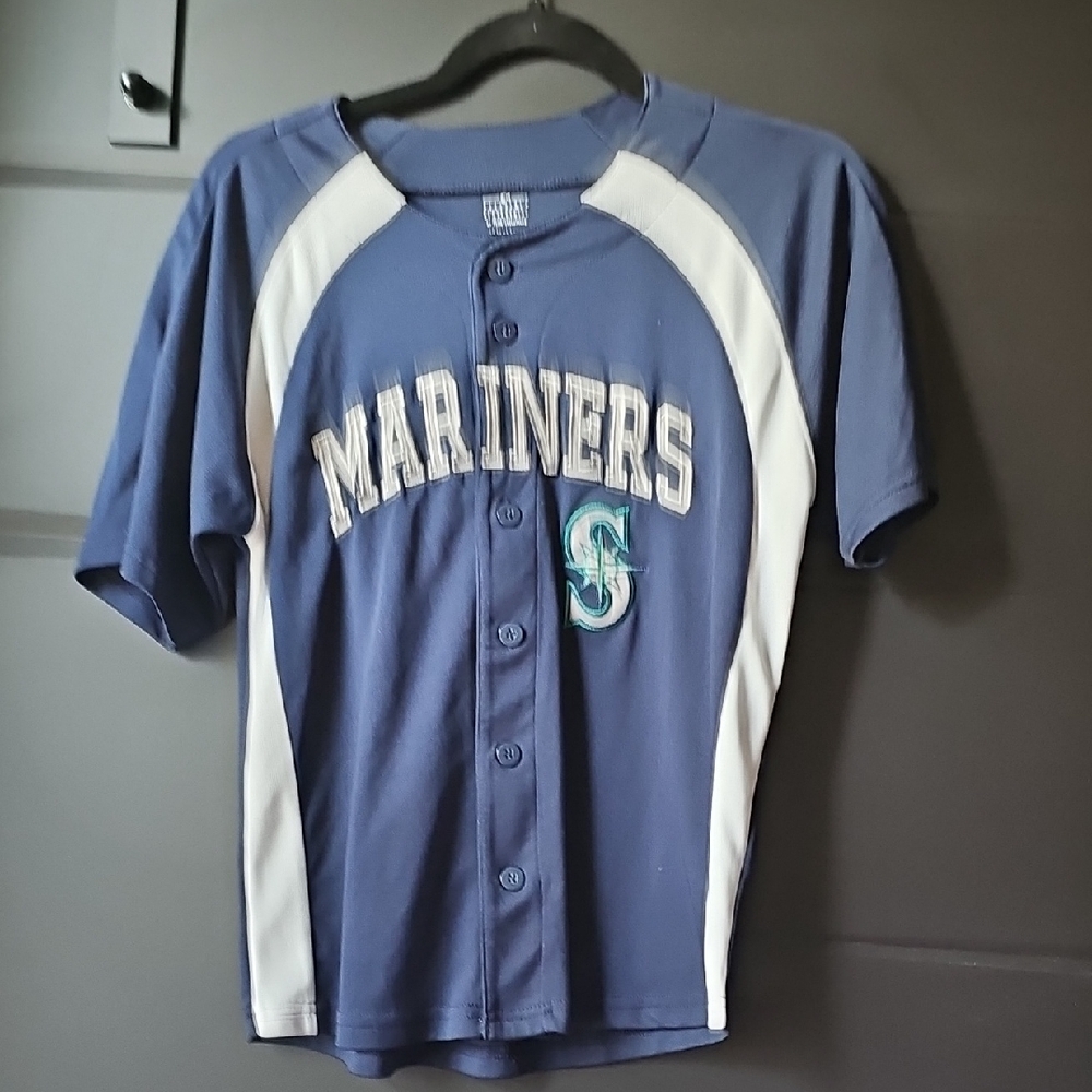 Mariners Kids Blue Baseball Shirt